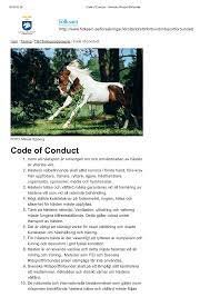 Code of conduct